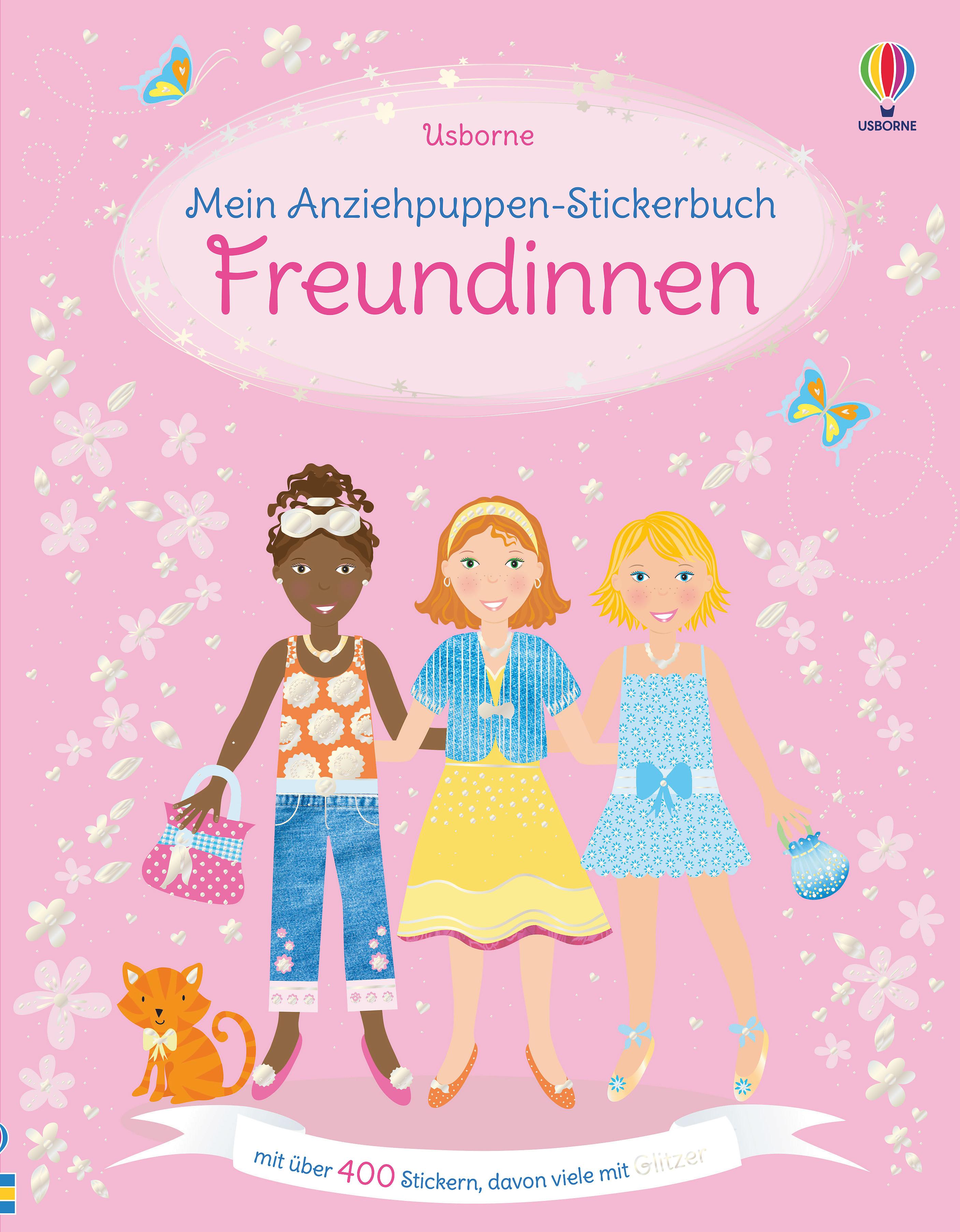 Vorderes Coverbild Mein Anziehpuppen-Stickerbuch: Freundinnen