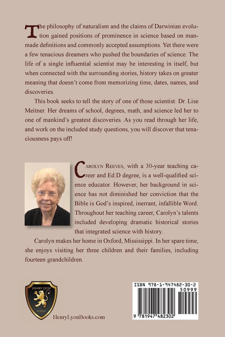 Rückseitencover The Tenacious Dreams of Lise Meitner