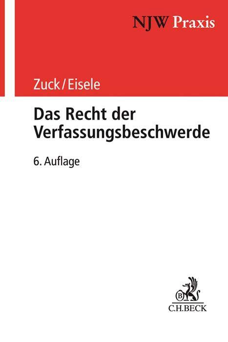 Vorderes Coverbild Das Recht der Verfassungsbeschwerde