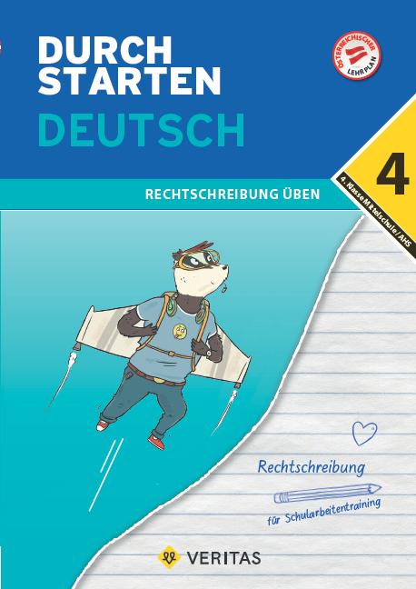 Vorderes Coverbild Durchstarten 4. Klasse - Deutsch Mittelschule/AHS - Rechtschreibung