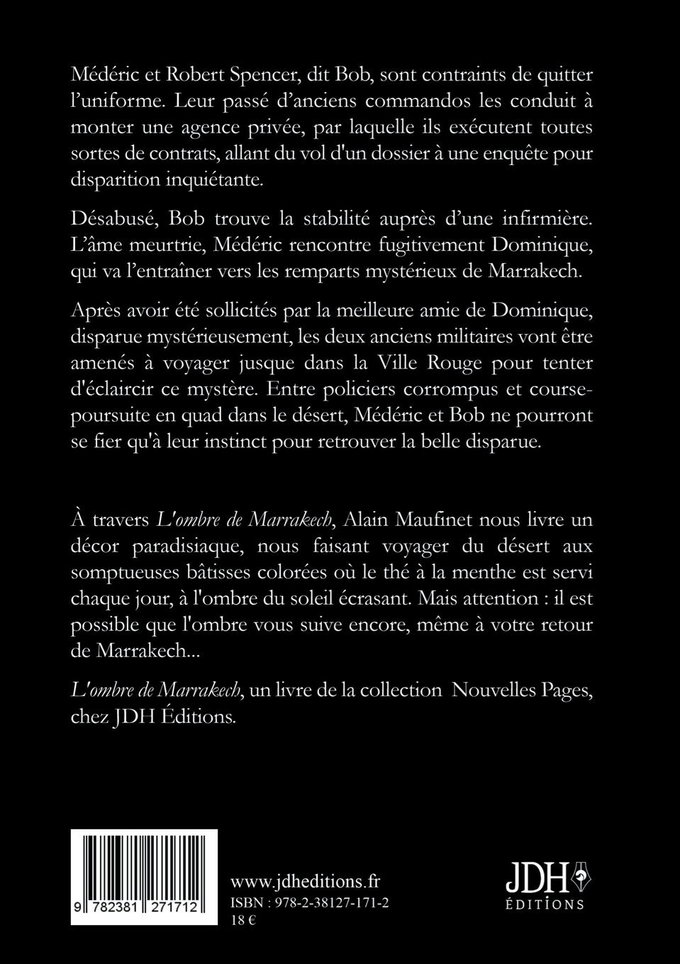 Rückseitencover L'ombre de Marrakech