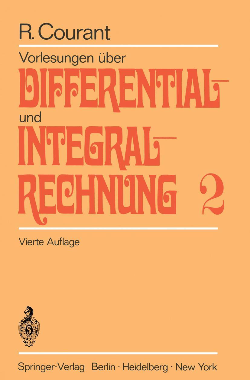 Vorderes Coverbild Vorlesungen über Differential- und Integralrechnung