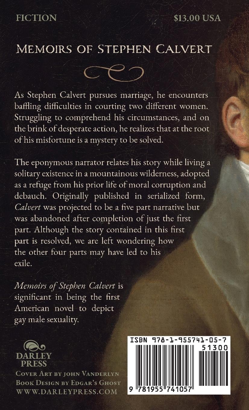 Rückseitencover Memoirs of Stephen Calvert