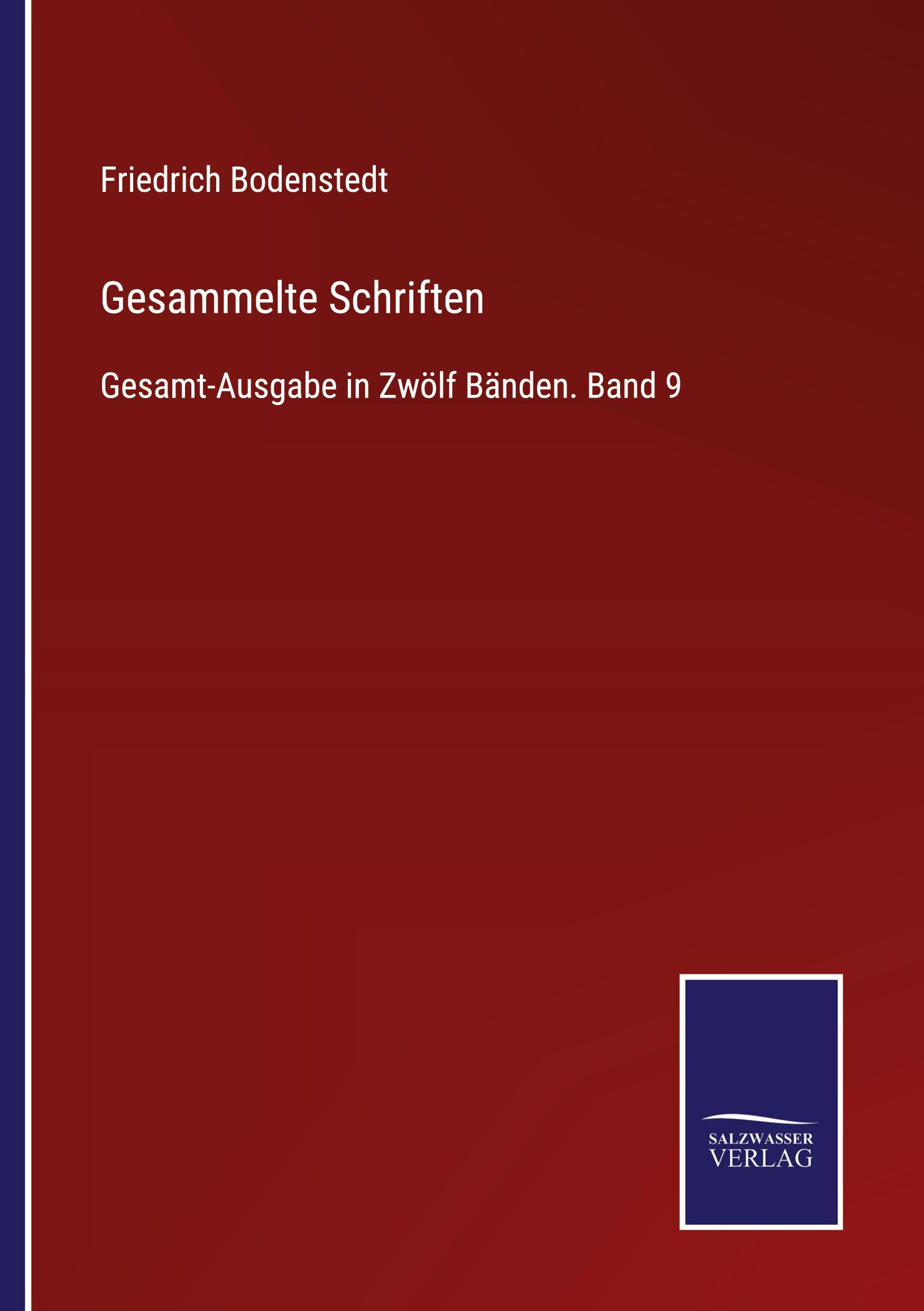 Vorderes Coverbild Gesammelte Schriften