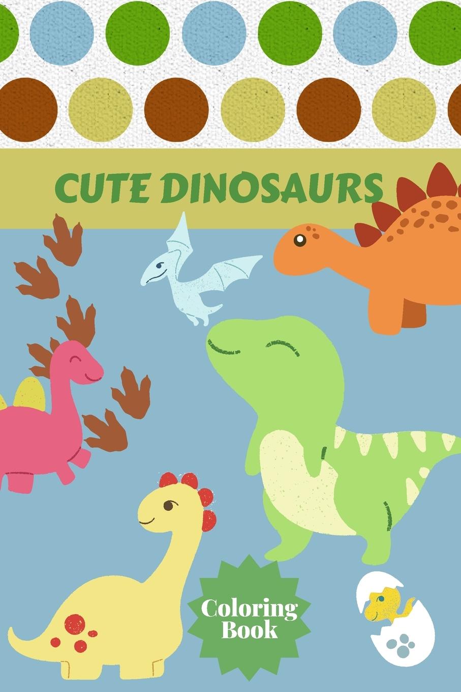 Vorderes Coverbild Cute Dinosaurs Coloring Book