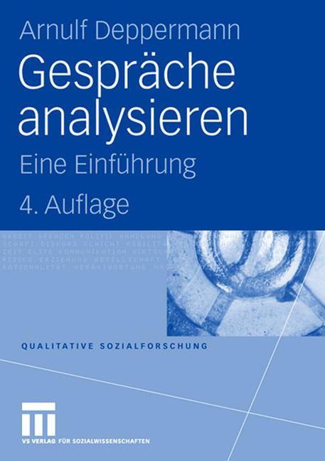 Vorderes Coverbild Gespräche analysieren