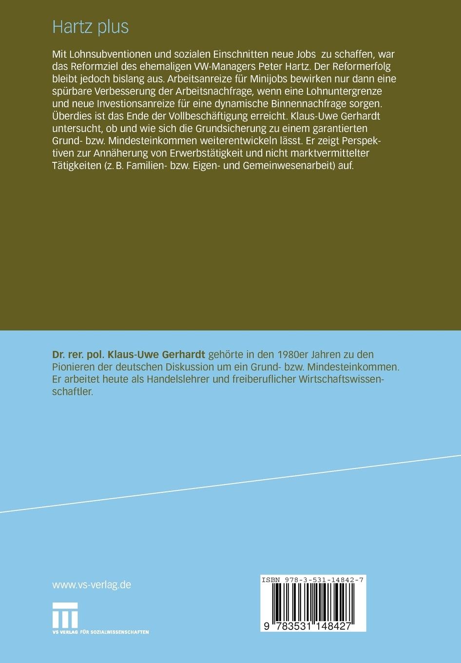 Rückseitencover Hartz plus