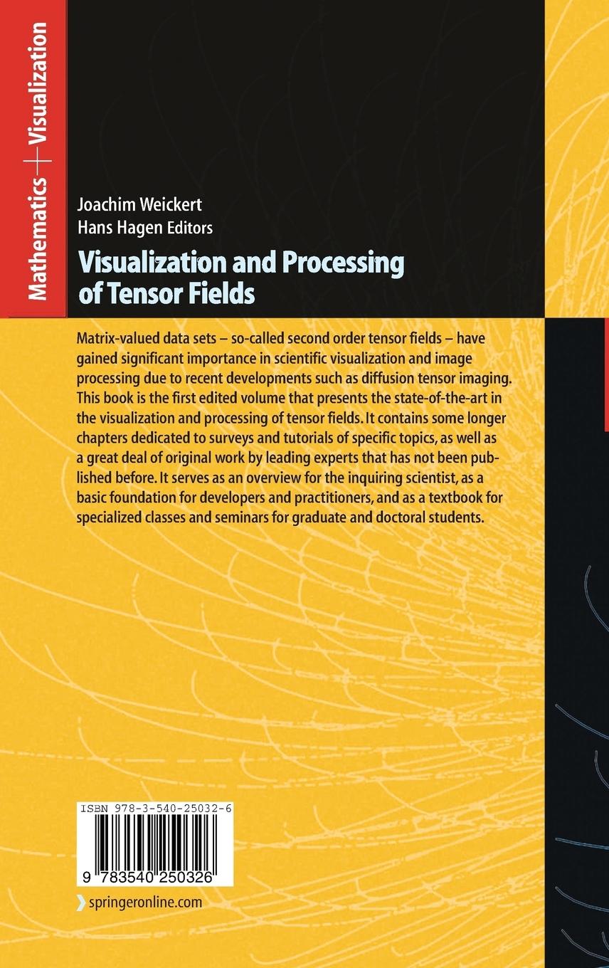 Rückseitencover Visualization and Processing of Tensor Fields