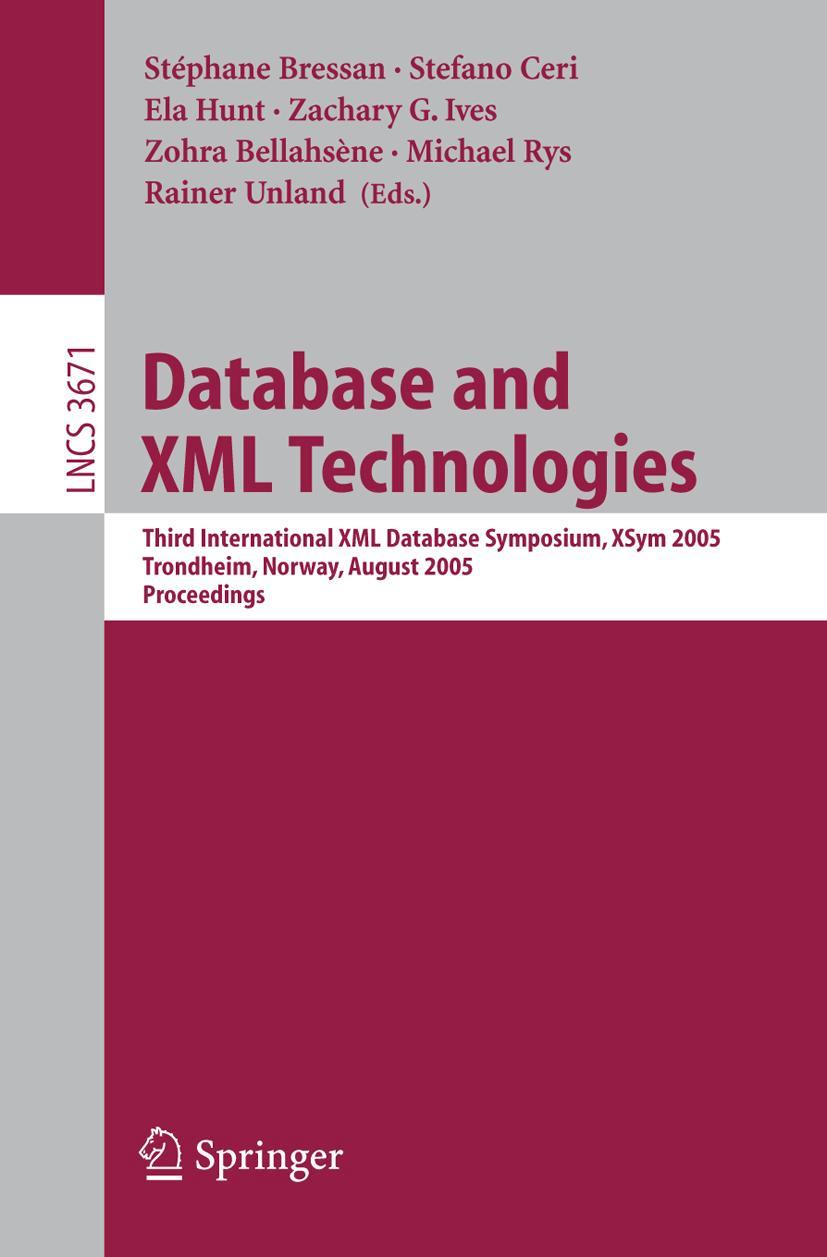 Vorderes Coverbild Database and XML Technologies