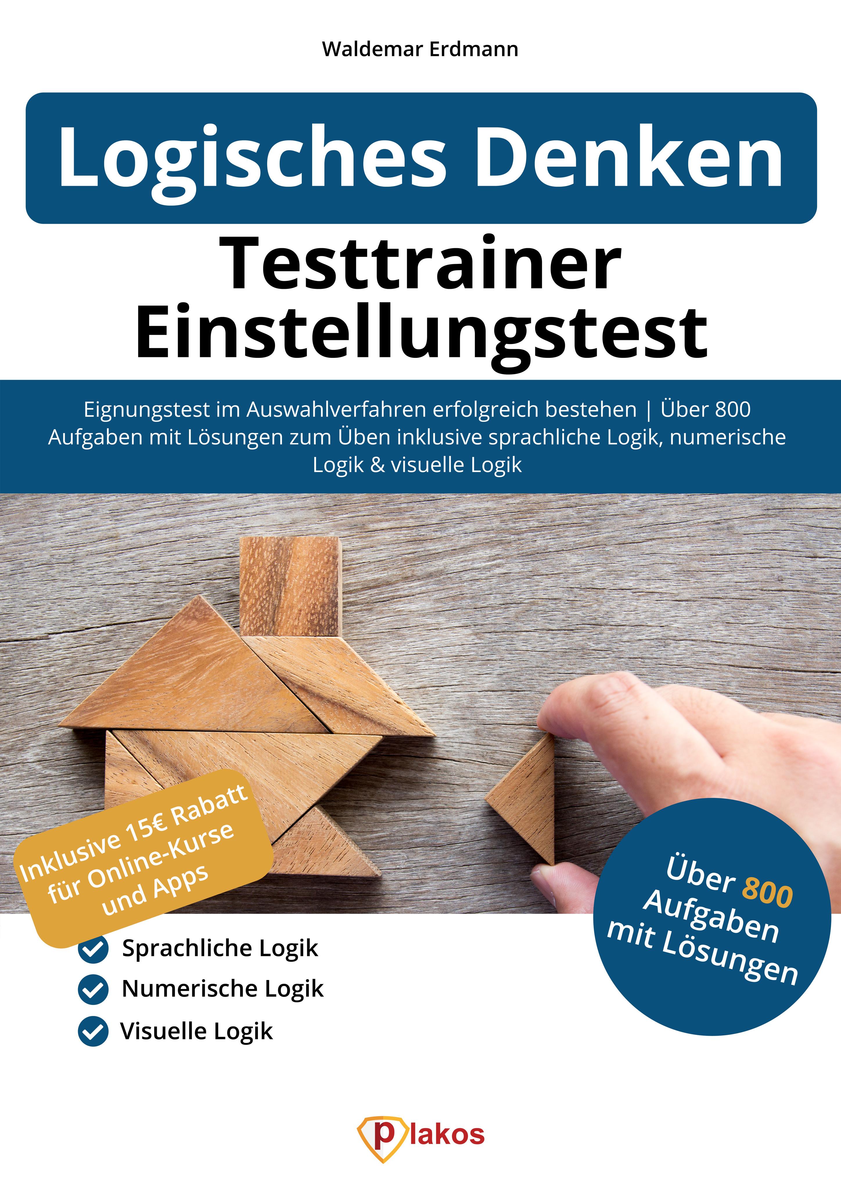 Vorderes Coverbild Testtrainer Einstellungstest Logisches Denken