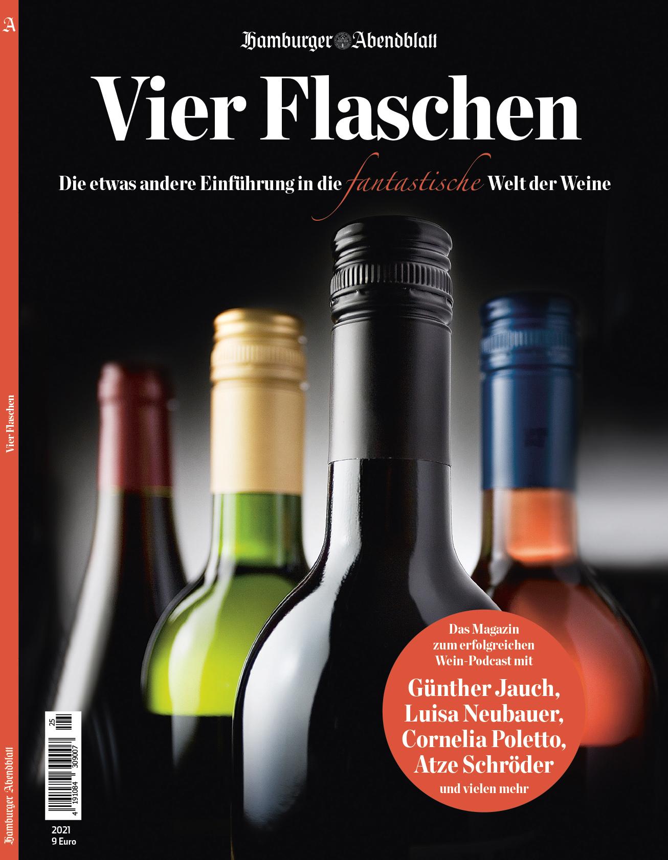 Vorderes Coverbild Vier Flaschen