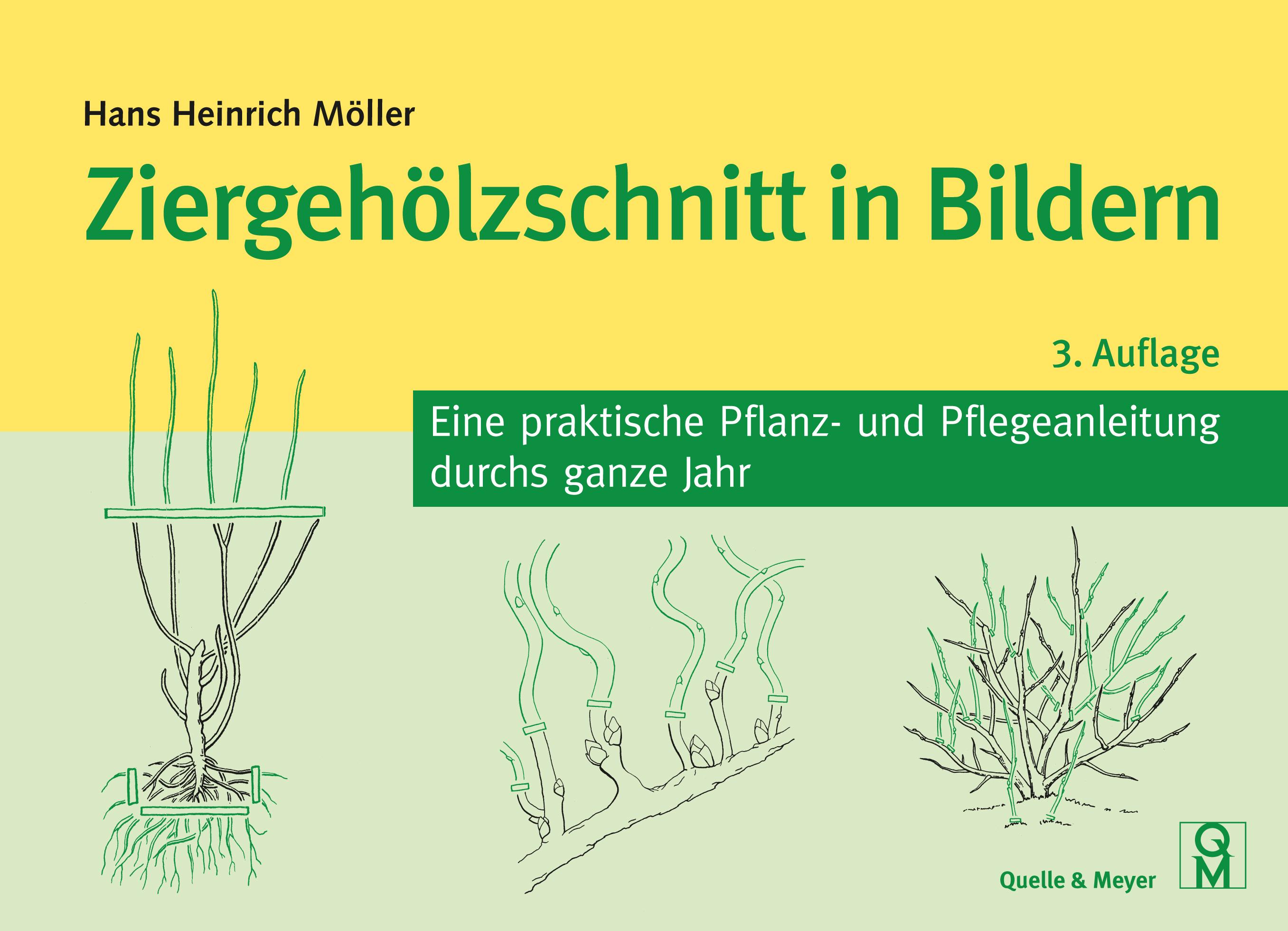 Vorderes Coverbild Ziergehölzschnitt in Bildern