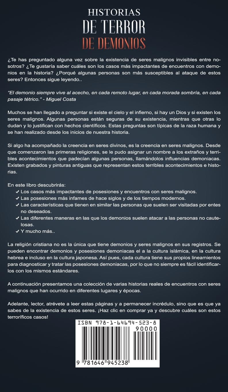 Rückseitencover Historias de Terror de Demonios