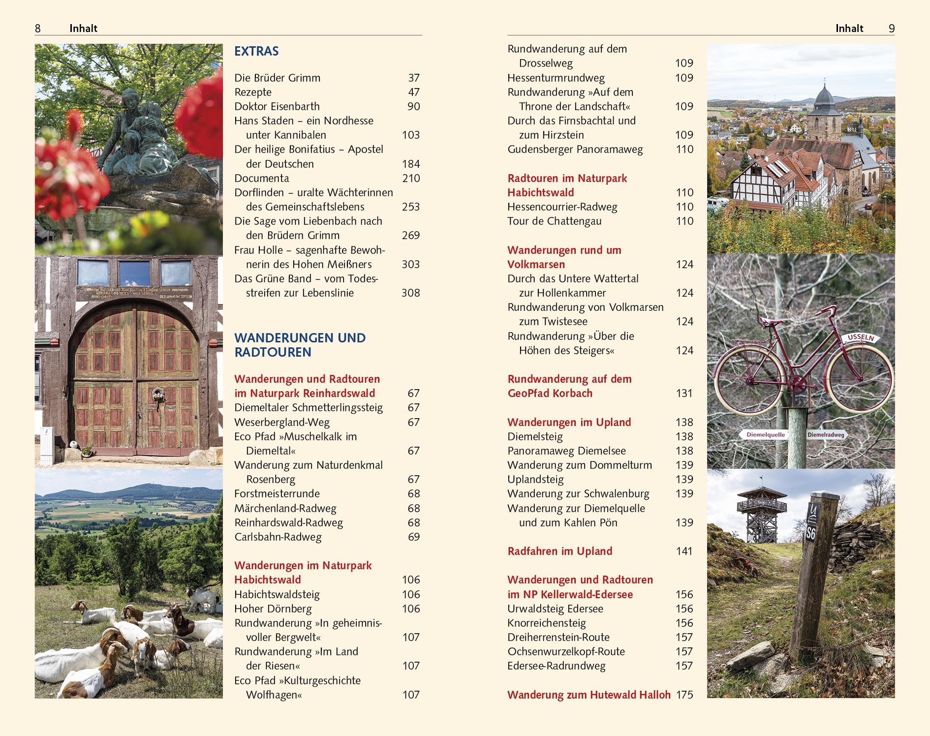 Beispielinhalt (Bild) TRESCHER Reiseführer Nordhessen
