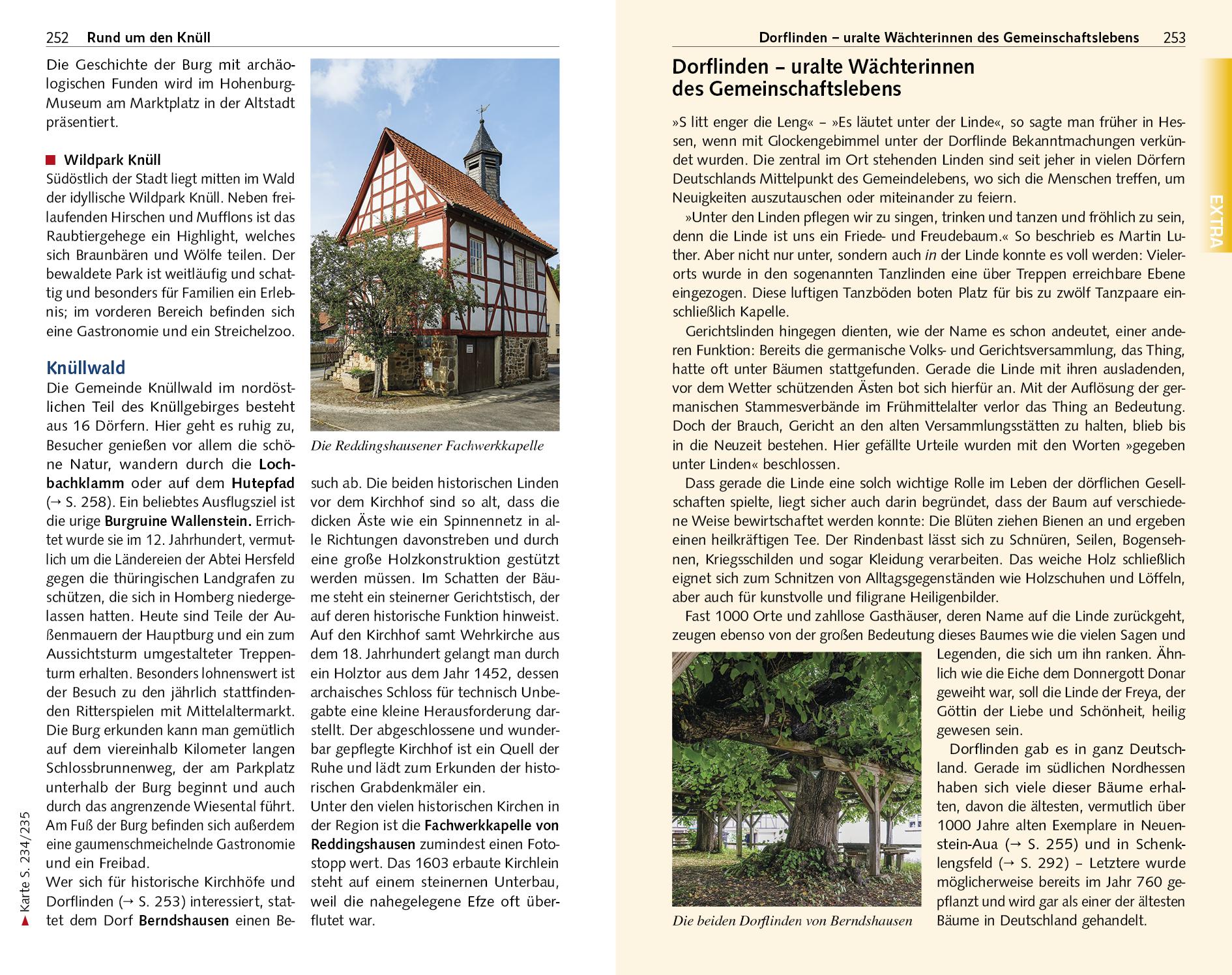 Beispielinhalt (Bild) TRESCHER Reiseführer Nordhessen