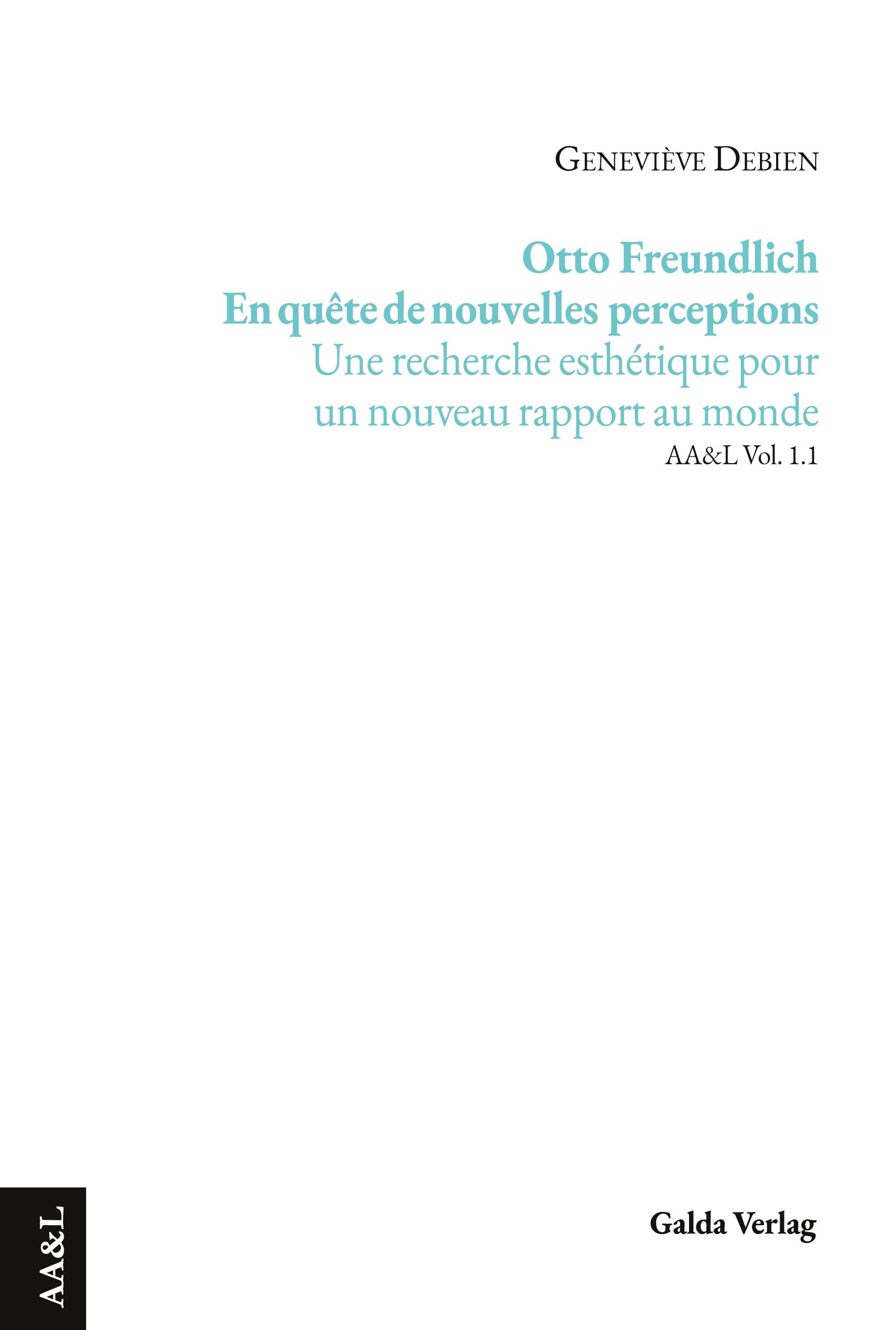 Vorderes Coverbild Otto Freundlich - En quête de nouvelles perceptions