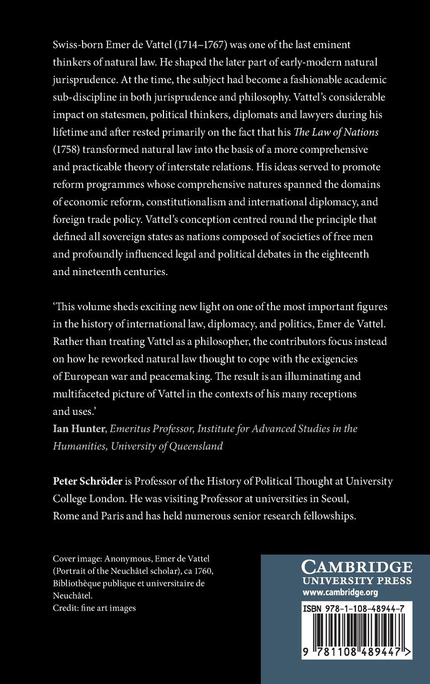 Rückseitencover Concepts and Contexts of Vattel's Political and Legal Thought