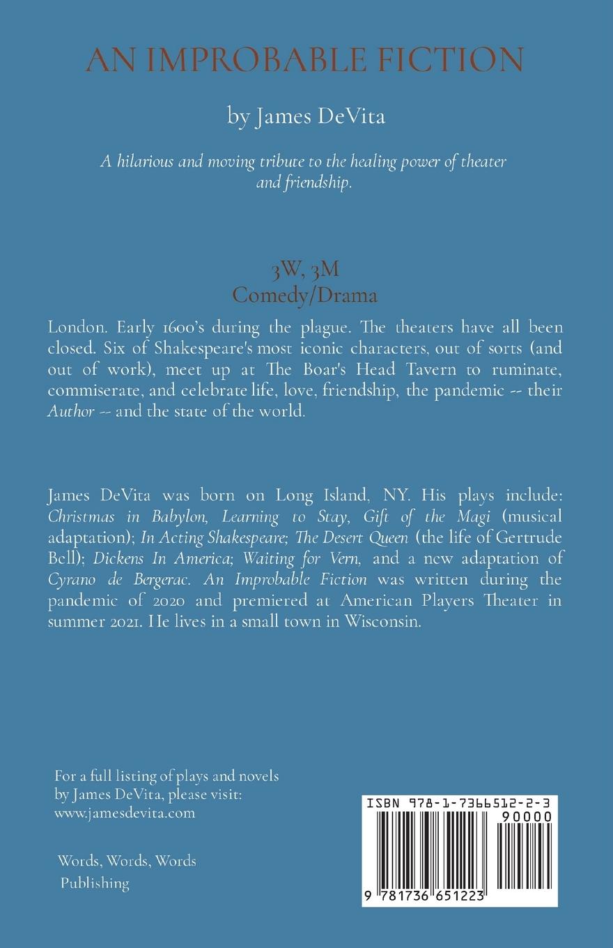 Rückseitencover An Improbable Fiction