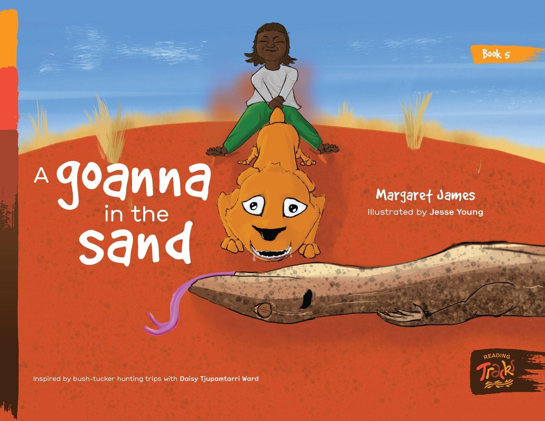 Vorderes Coverbild A goanna in the sand