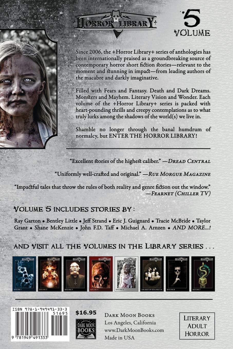 Rückseitencover Horror Library, Volume 5