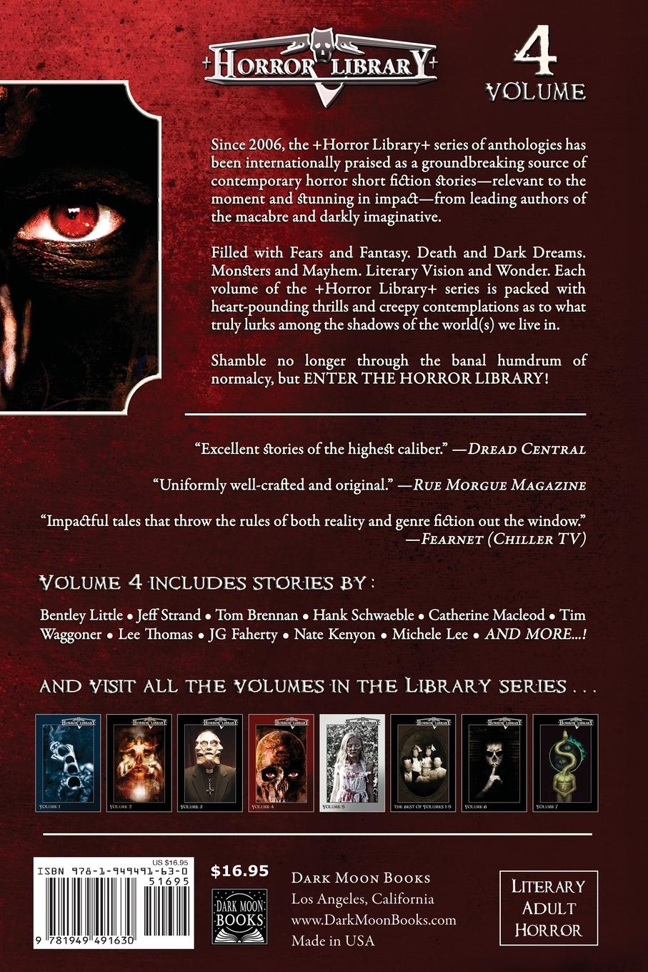 Rückseitencover Horror Library, Volume 4