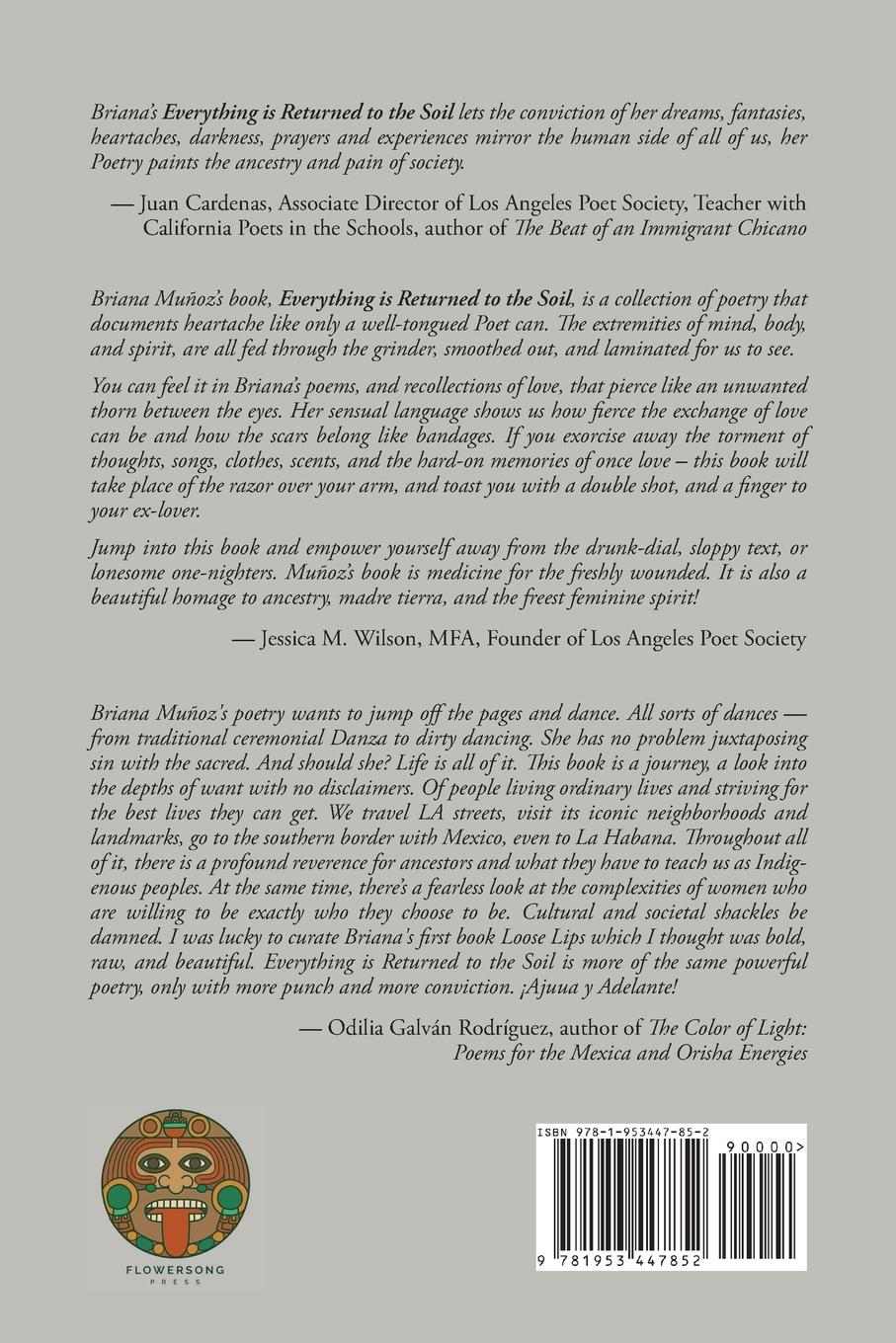 Rückseitencover Everything is Returned to the Soil/Todo vuelve a la tierra