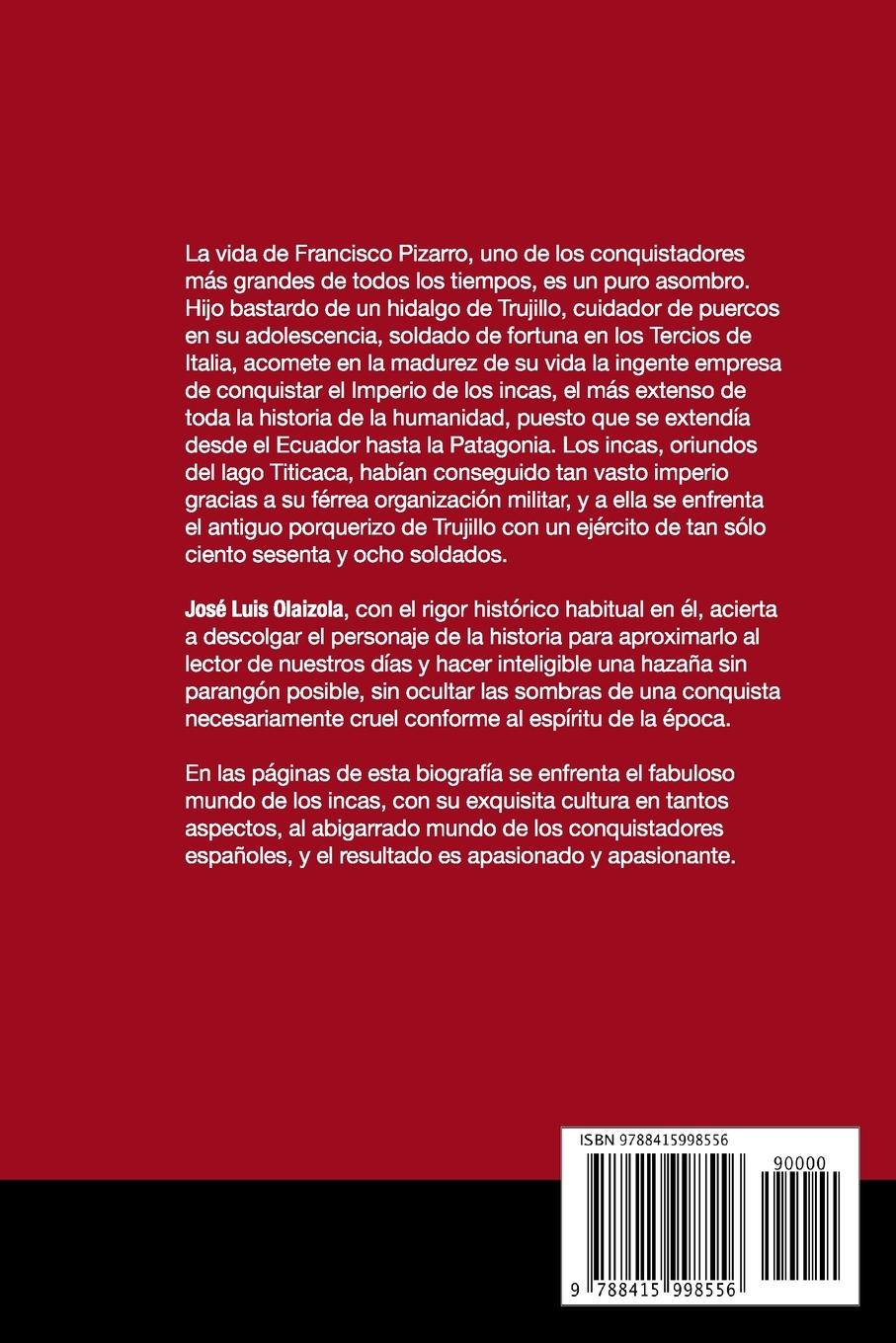 Rückseitencover Francisco Pizarro, crónica de una locura