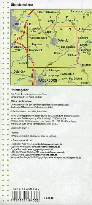 Beispielinhalt (Bild) Wanderkarte Nordrhein-Westfalen 39 Hermannsland 1  : 25 000