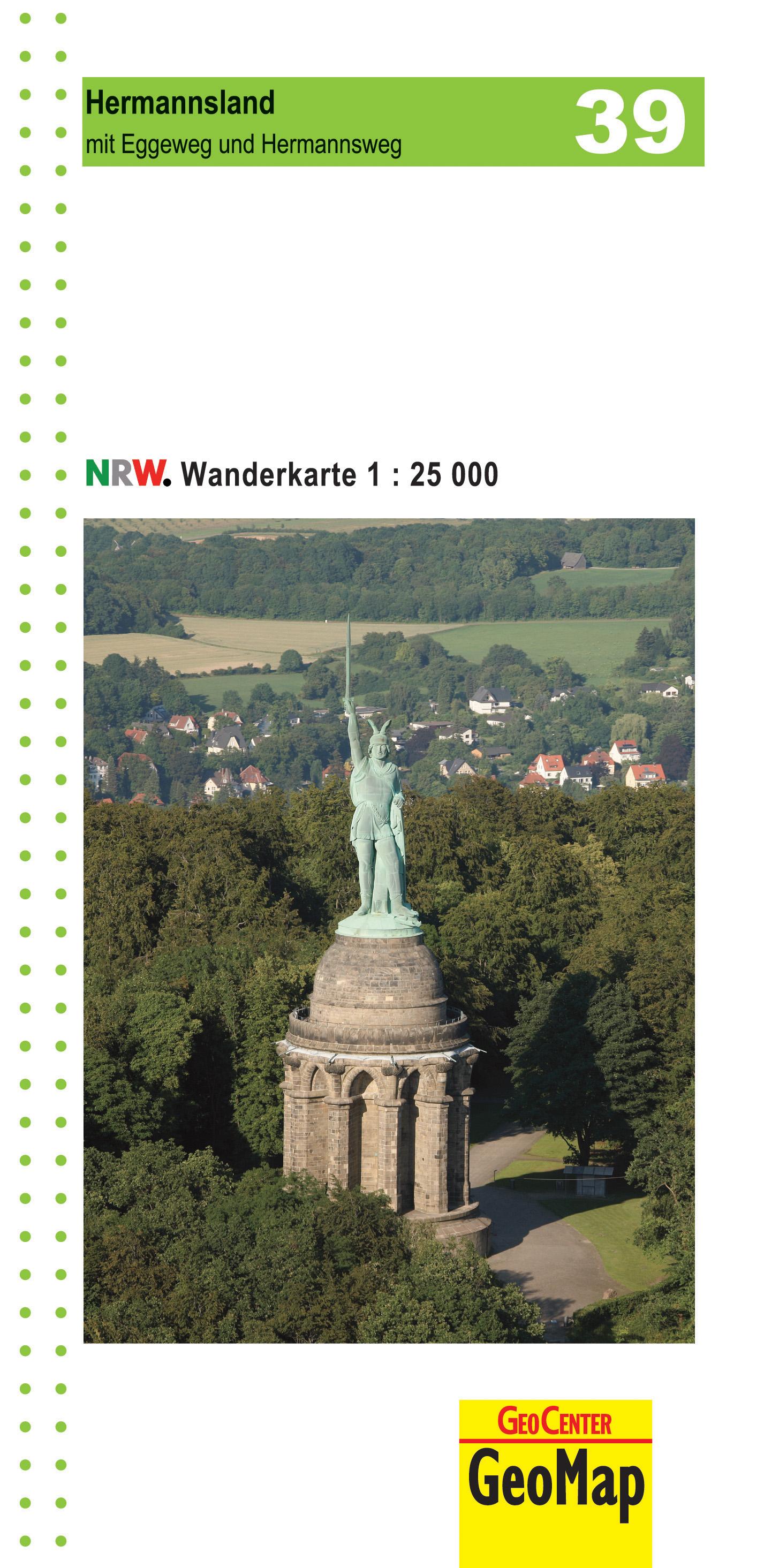 Vorderes Coverbild Wanderkarte Nordrhein-Westfalen 39 Hermannsland 1  : 25 000