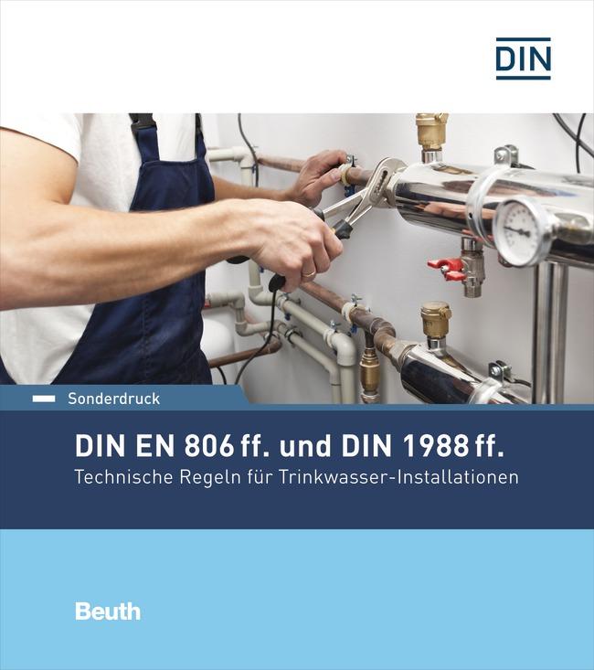 Vorderes Coverbild DIN EN 806 ff. und DIN 1988 ff.
