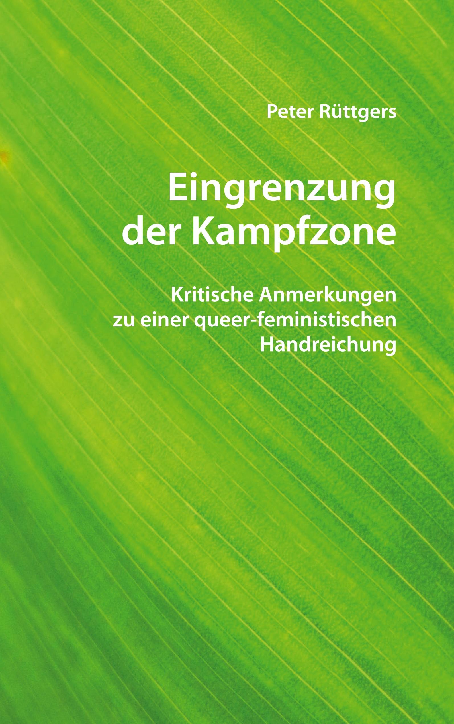 Vorderes Coverbild Eingrenzung der Kampfzone
