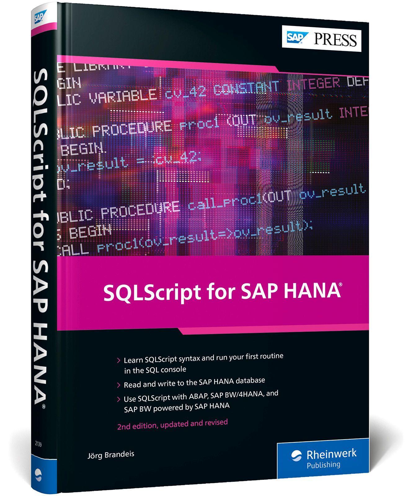 Vorderes Coverbild Sqlscript for SAP Hana