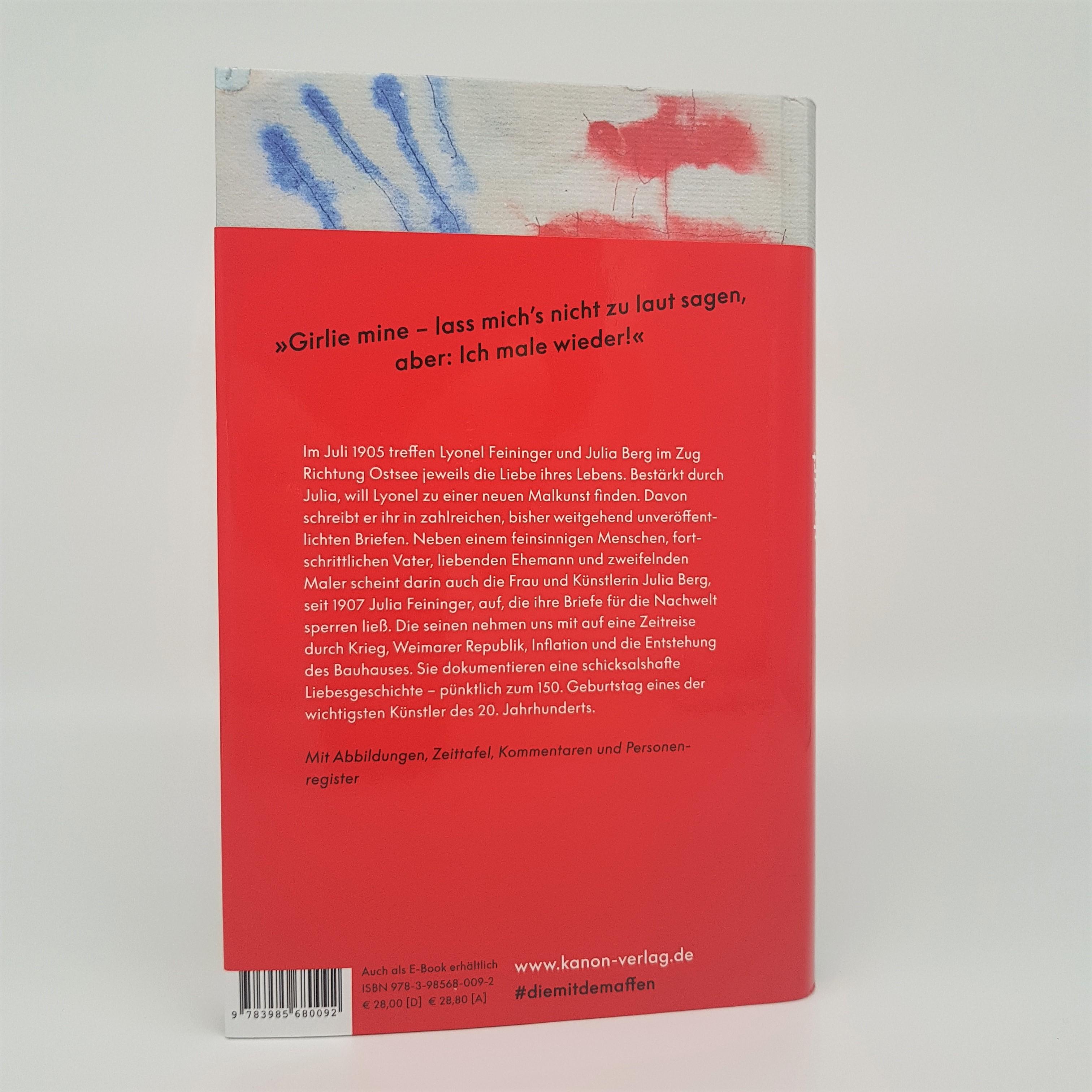 Rückseitencover »Sweetheart, es ist alle Tage Sturm« Lyonel Feininger - Briefe an Julia