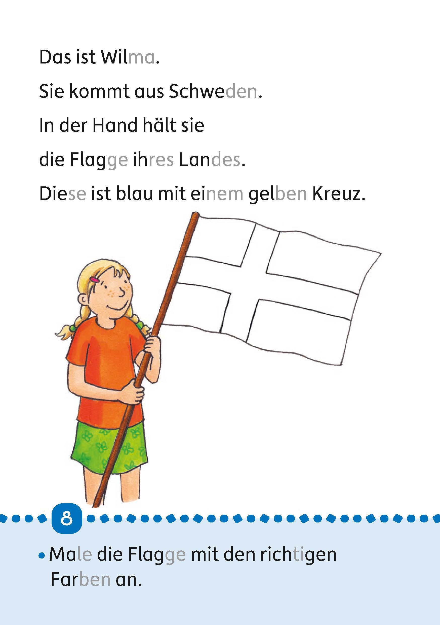 Beispielinhalt (Bild) Lesen lernen 1. Klasse für Jungen und Mädchen - Die Welt entdecken