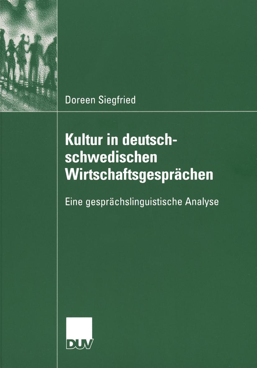 Vorderes Coverbild Kultur in deutsch-schwedischen Wirtschaftsgesprächen
