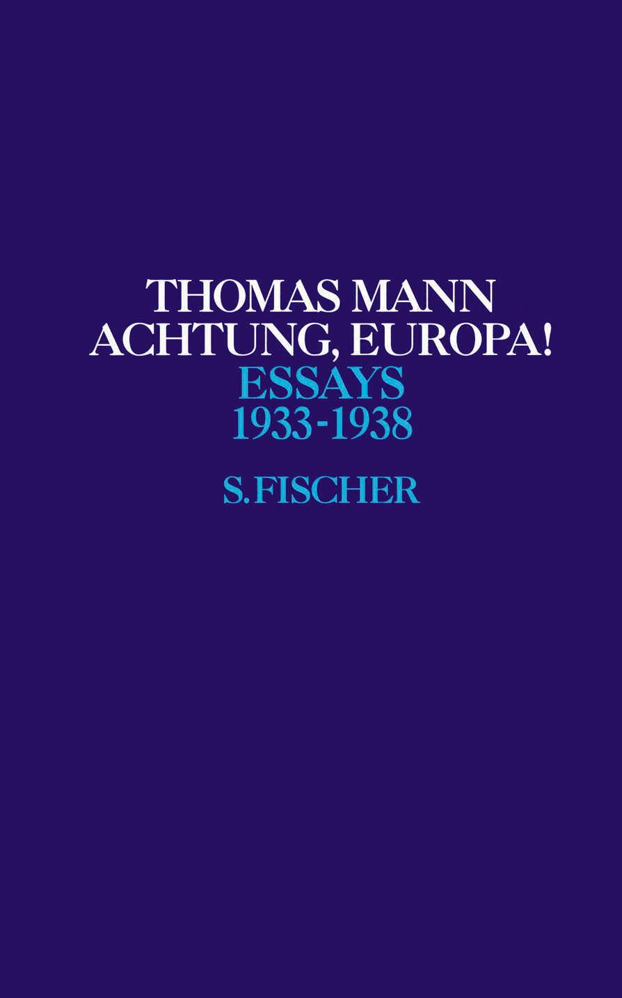 Vorderes Coverbild Achtung, Europa!