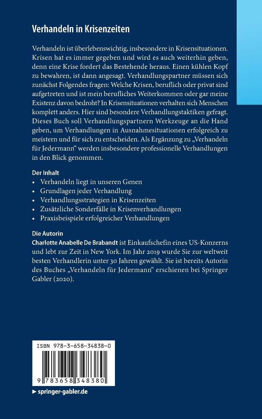 Rückseitencover Verhandeln in Krisenzeiten