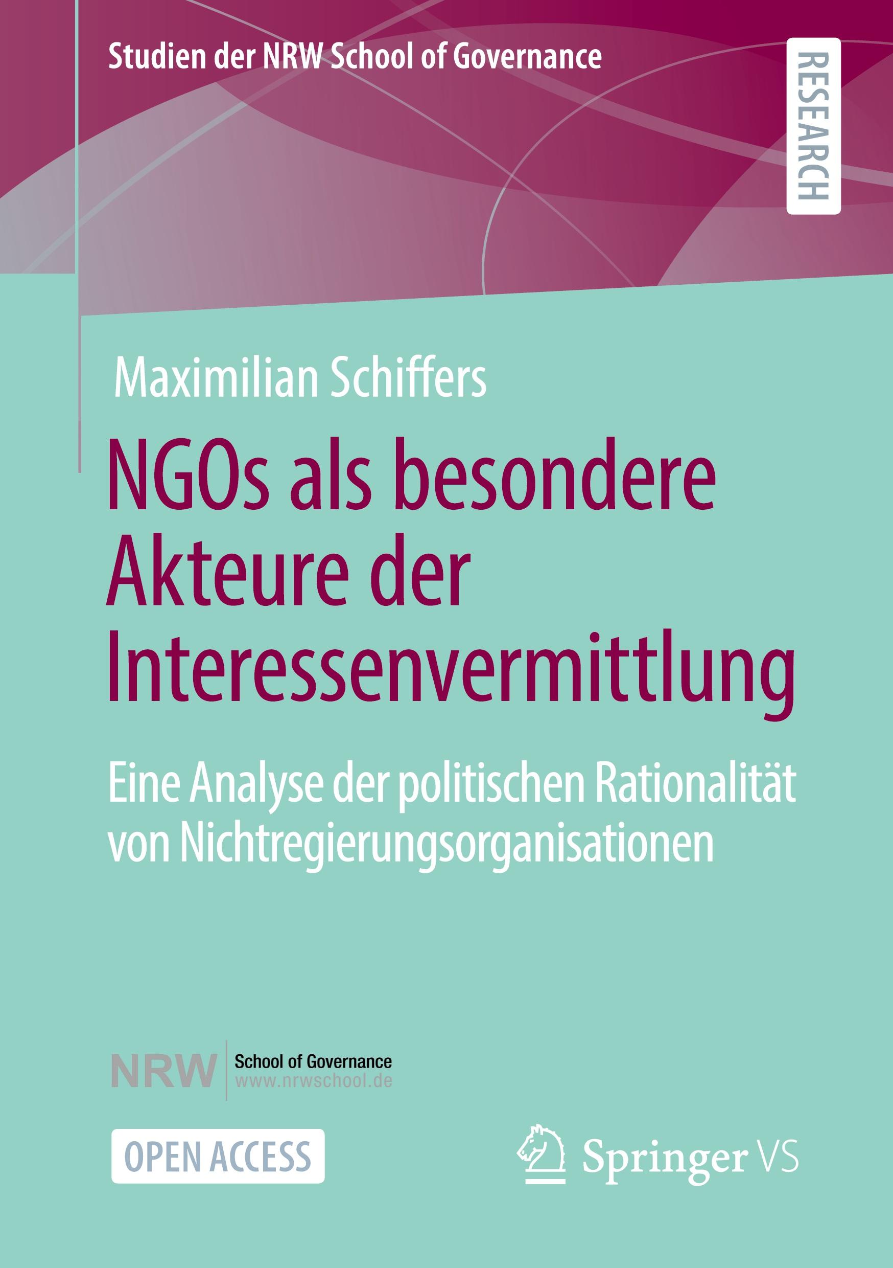 Vorderes Coverbild NGOs als besondere Akteure der Interessenvermittlung