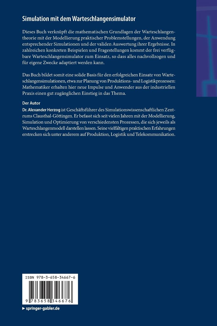 Rückseitencover Simulation mit dem Warteschlangensimulator