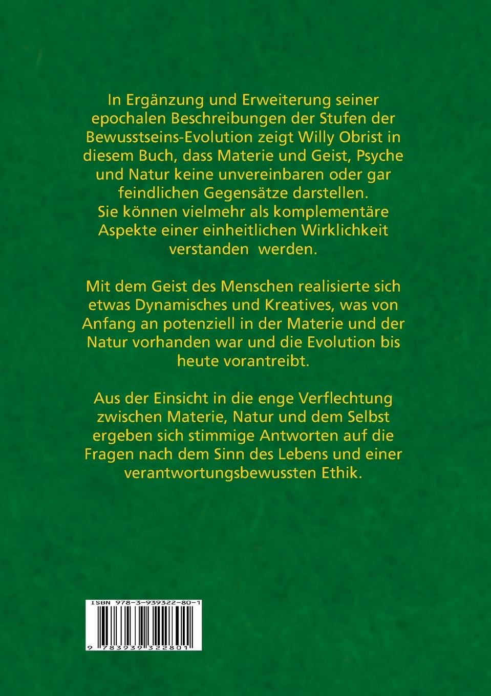 Rückseitencover Keine Materie ohne Geist