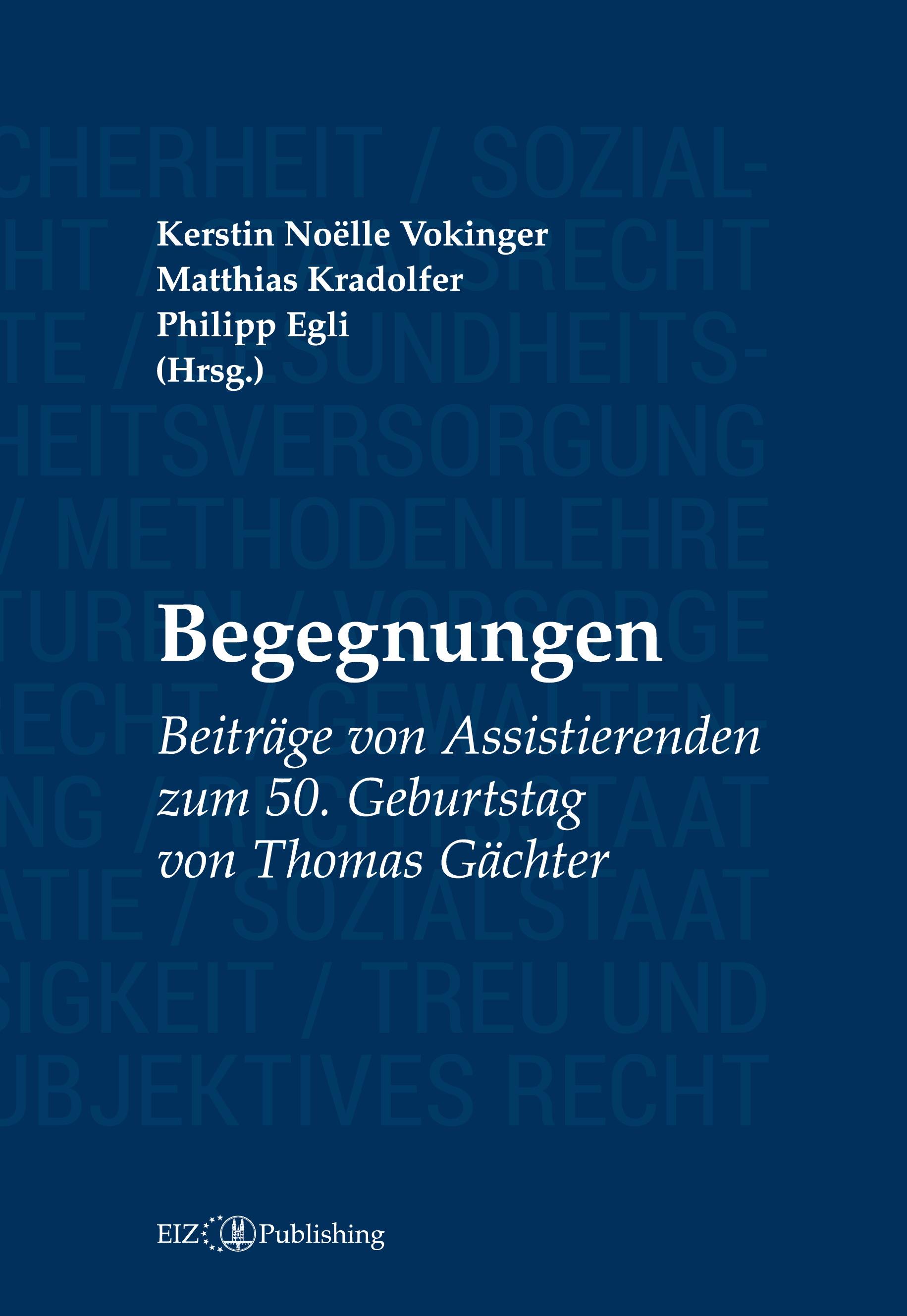 Vorderes Coverbild Begegnungen