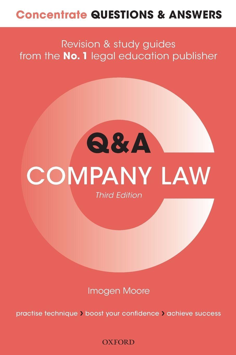 Vorderes Coverbild CONC Q&A COMPANY LAW 3E CONCQA P