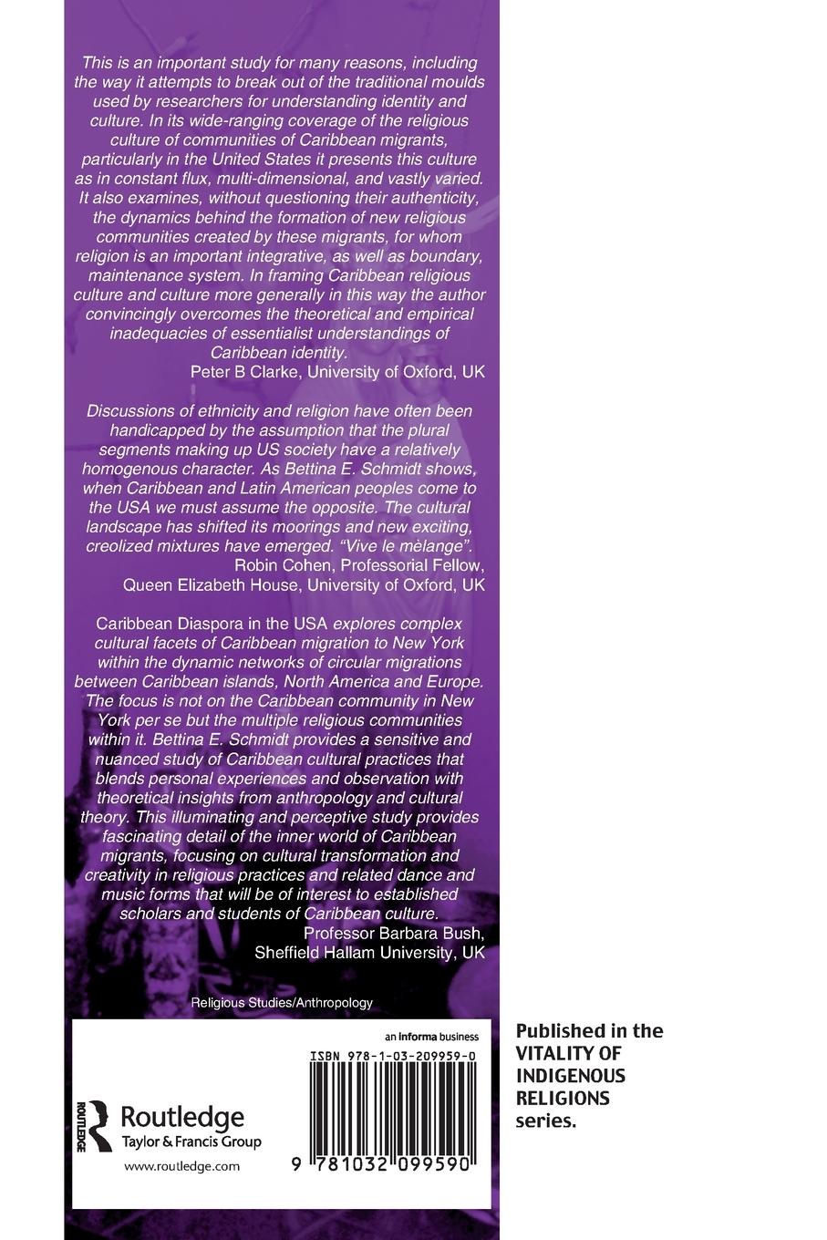 Rückseitencover Caribbean Diaspora in the USA