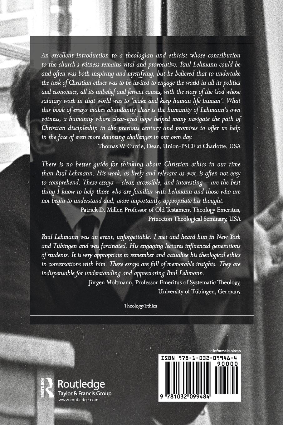 Rückseitencover Explorations in Christian Theology and Ethics