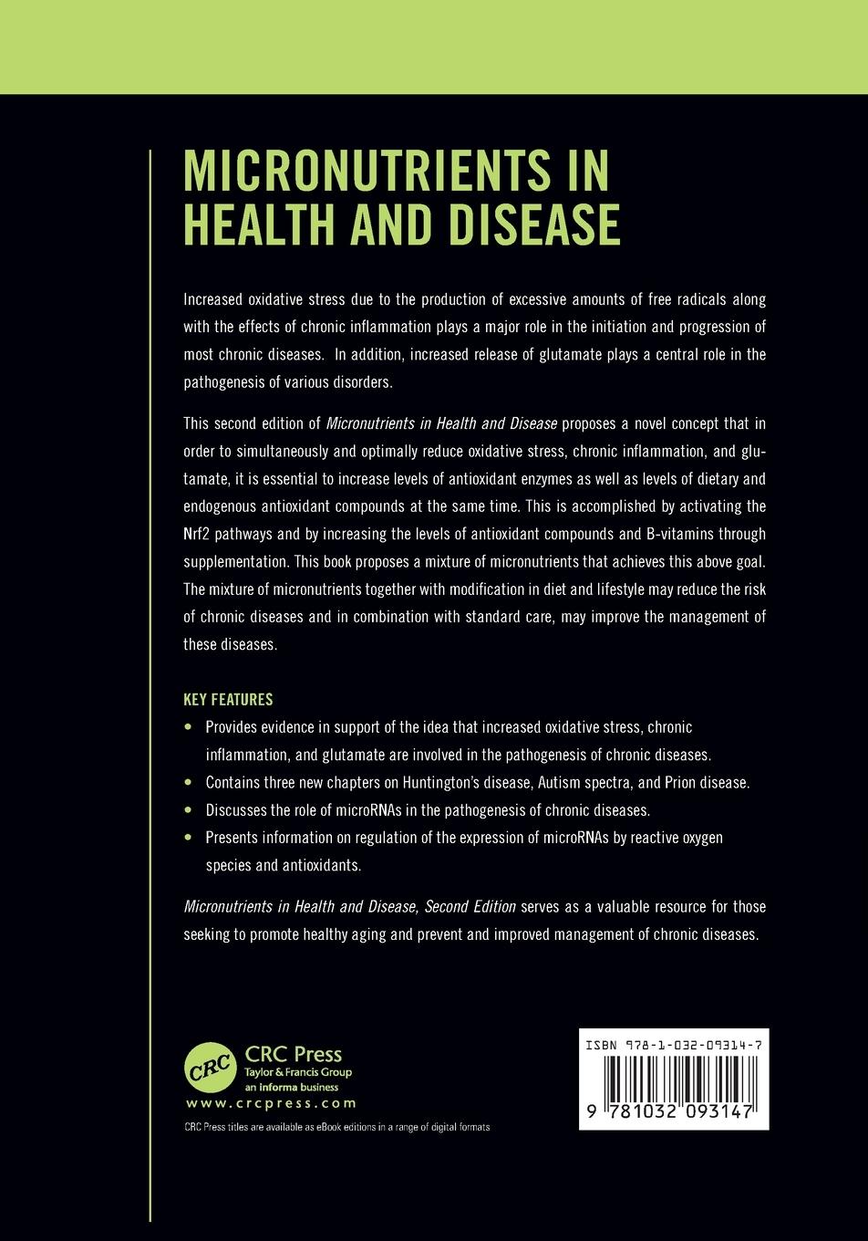 Rückseitencover Micronutrients in Health and Disease, Second Edition