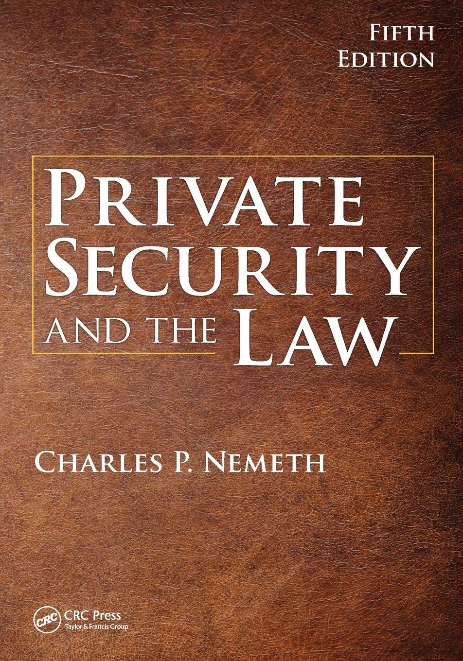 Vorderes Coverbild Private Security and the Law