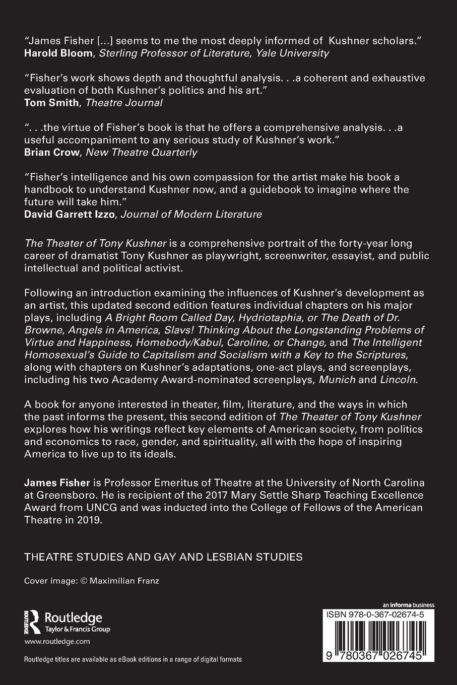 Rückseitencover The Theater of Tony Kushner