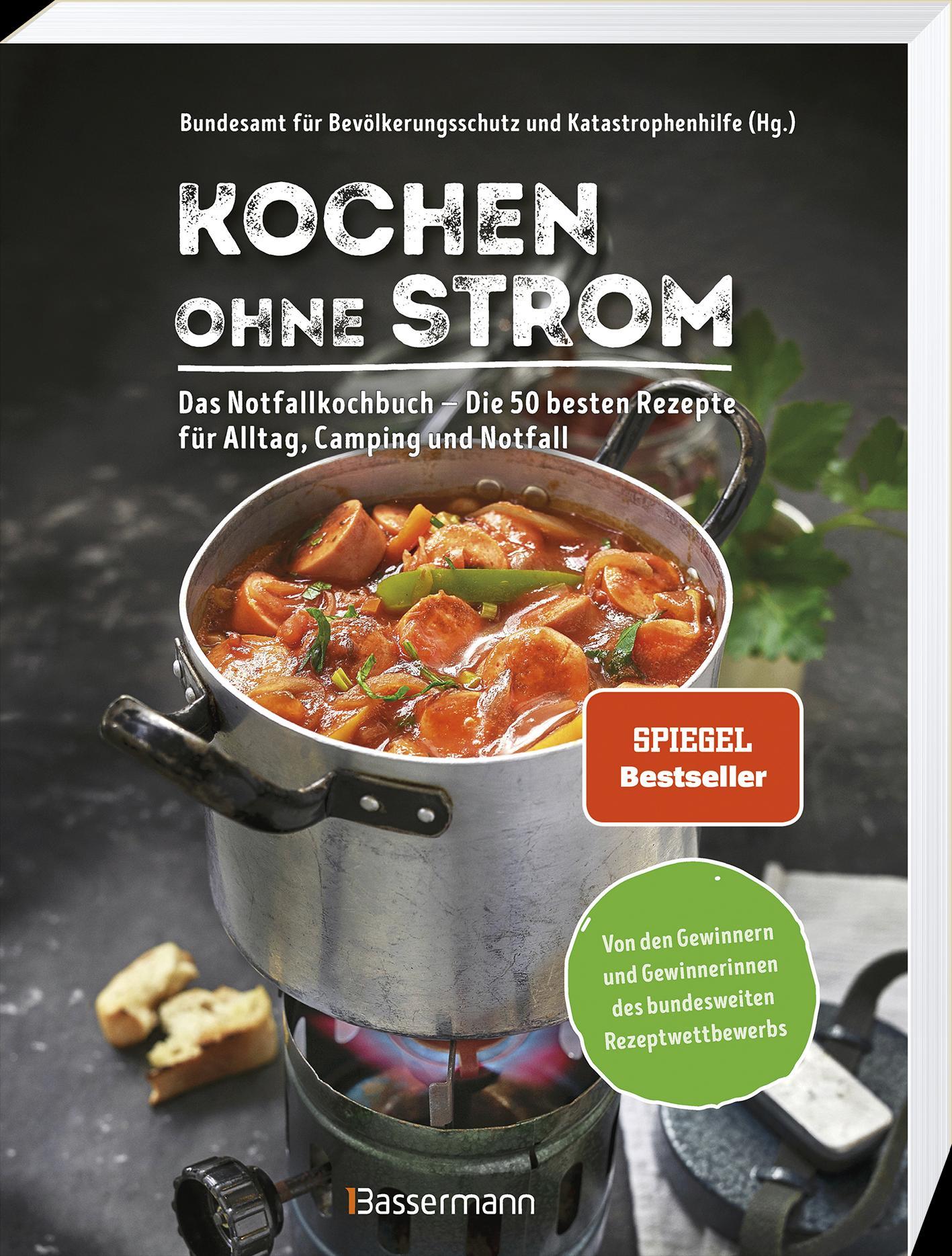 Beispielinhalt (Bild) Kochen ohne Strom - Das Notfallkochbuch - Die 50 besten Rezepte für Alltag, Camping und Notfall