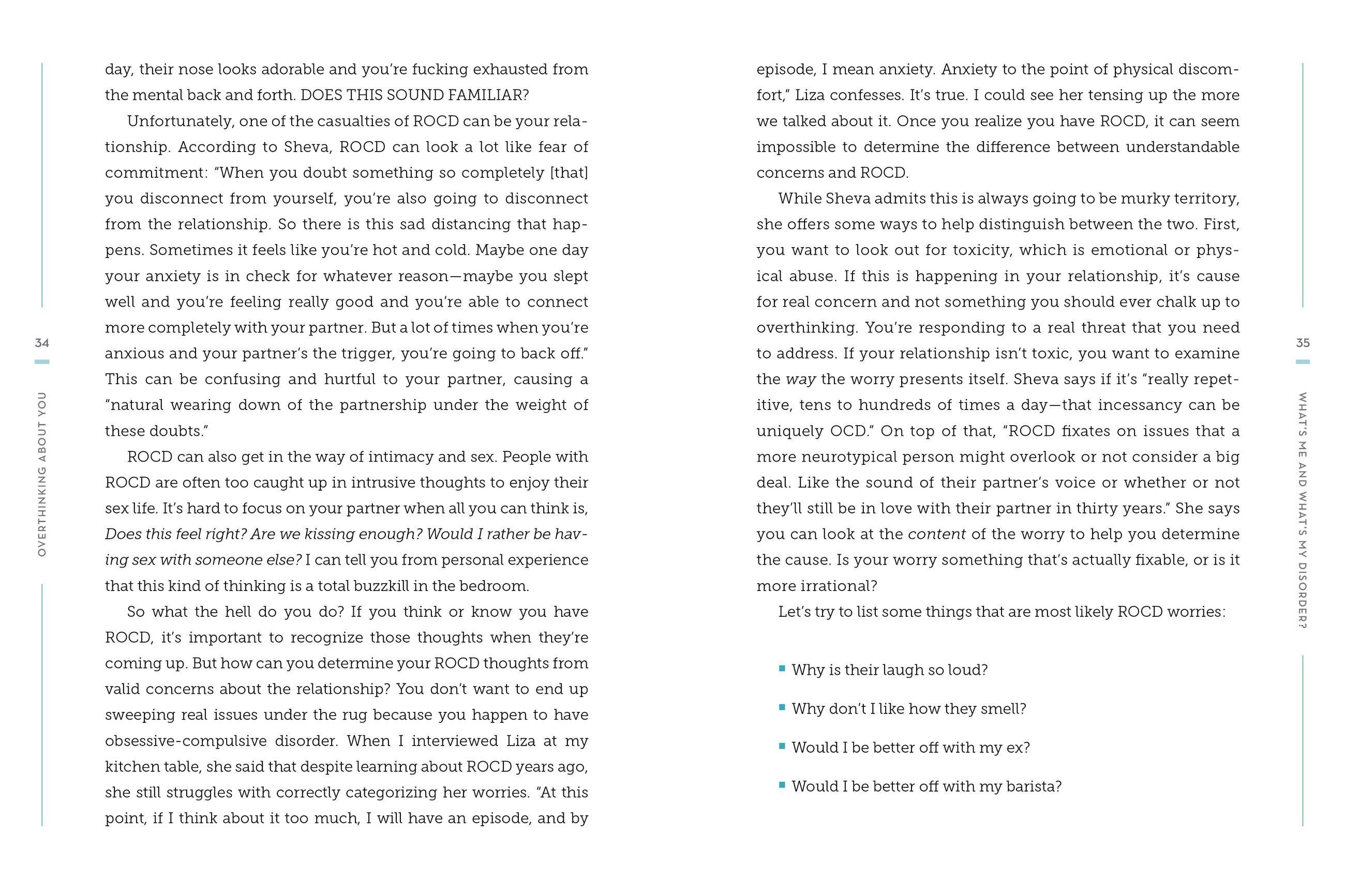 Beispielinhalt (Bild) Over- Thinking About You