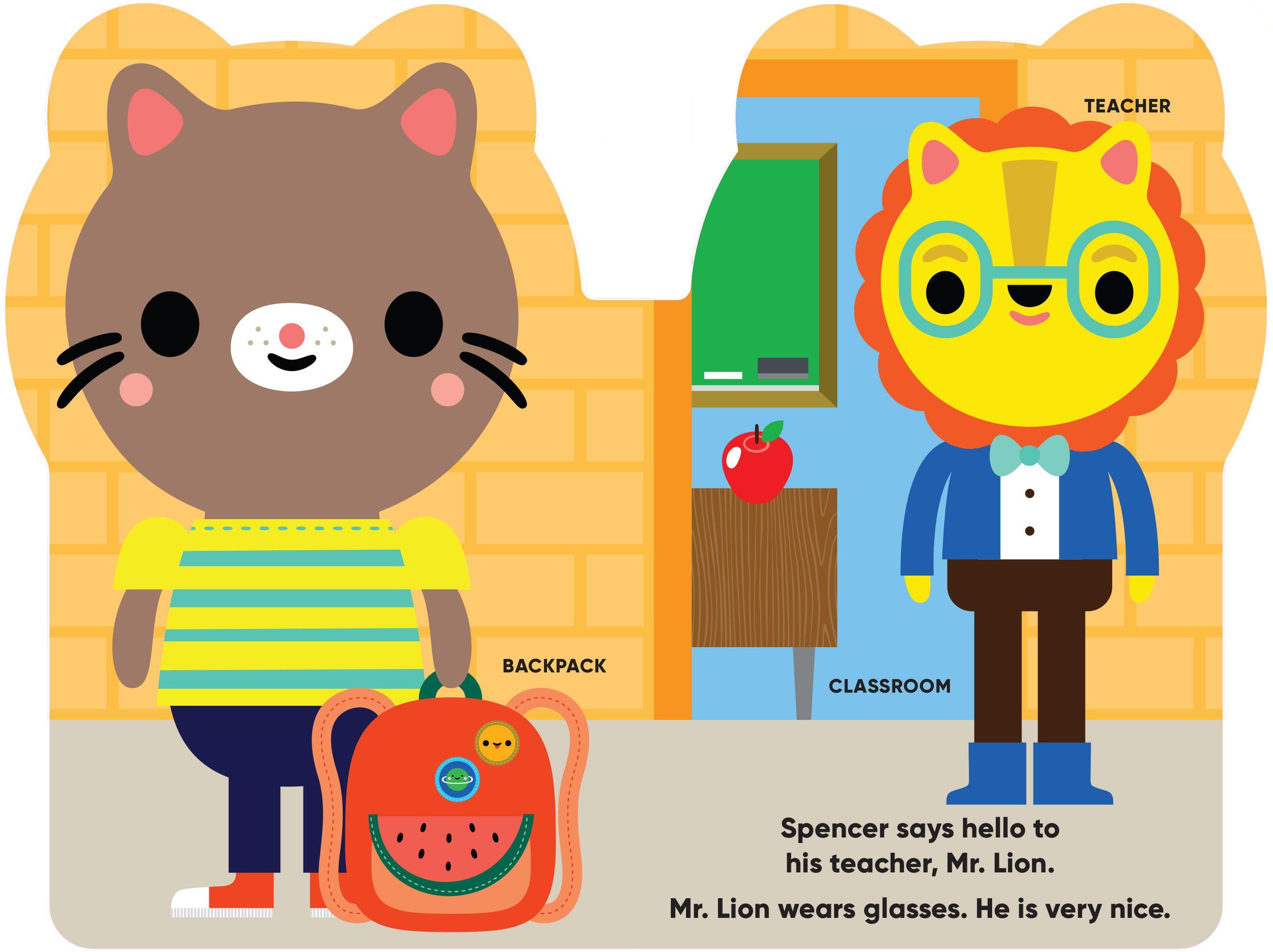 Beispielinhalt (Bild) Spencer Goes to School